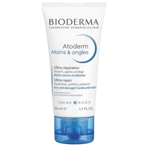 Bioderma Atoderm Mains Handcreme für trockene und raue Hände und Nägel, 50 ml Creme Produktbild