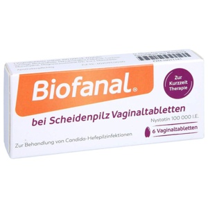 BIOFANAL bei Scheidenpilz 100 000 I.E. Vaginaltab. Produktbild