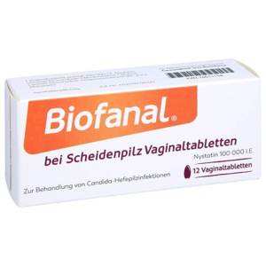BIOFANAL bei Scheidenpilz 100 000 I.E. Vaginaltab. Produktbild