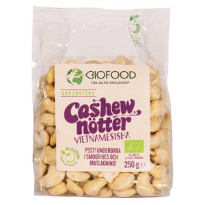 Biofood Cashewnötter 250 g produkt bild