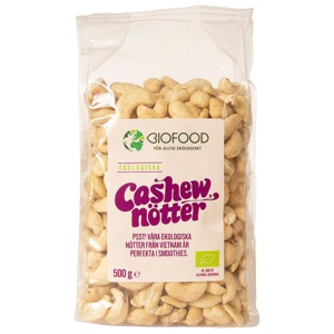Biofood Cashewnötter XL 500 G produkt bild