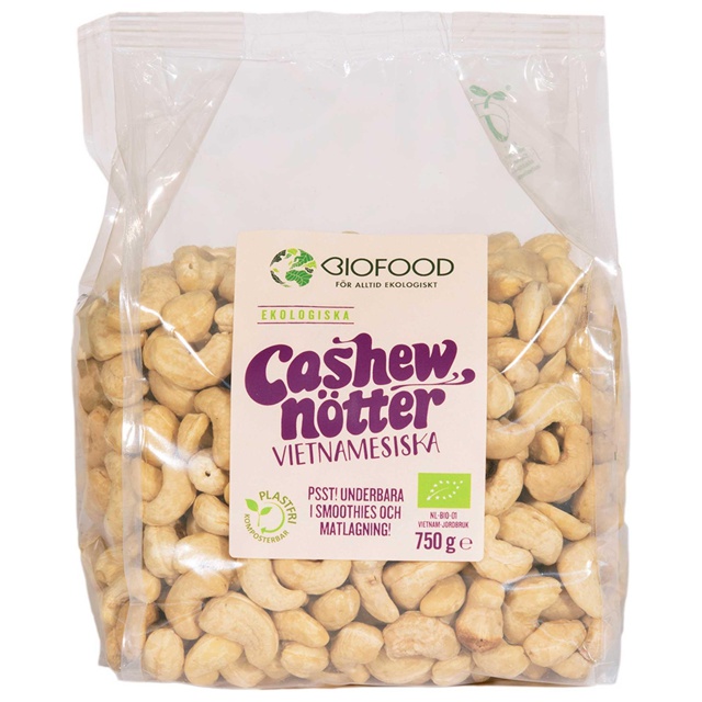 Biofood Cashewnötter 750 g