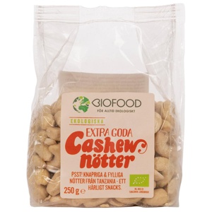Biofood Cashewnötter Extra Goda 250 G produkt bild