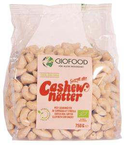 Biofood Cashewnötter Extra Goda 750 g produkt bild