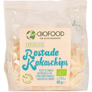 Biofood Kokoschips Rostade 80 g produkt bild