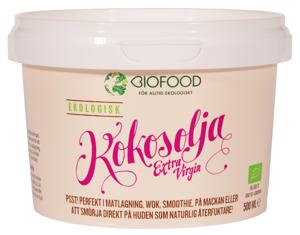 Biofood Kokosolja Extra virgin 500 ml produkt bild