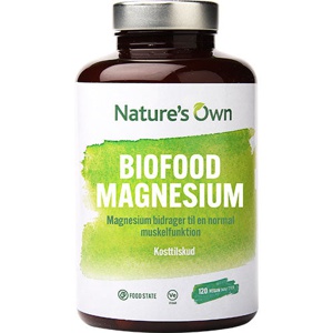 Biofood Magnesium 120 tabletter produktbillede