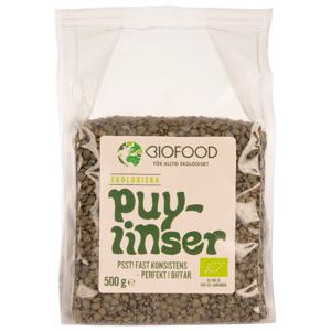 Biofood Puylinser (svarta linser) 500 g produkt bild