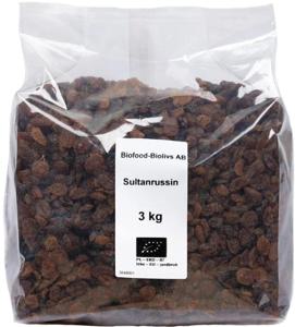 Biofood Russin Sultan 3 kg produkt bild