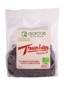 Biofood Ekologiska Tranbär 180 g produkt bild