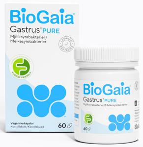 BioGaia Gastrus PURE 60 kapslar produkt bild