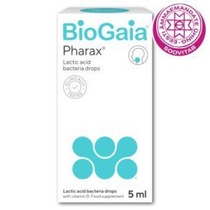 BioGaia® Pharax® piimhappebakterid + D-vitamiin tilgad 5 ml toote pilt