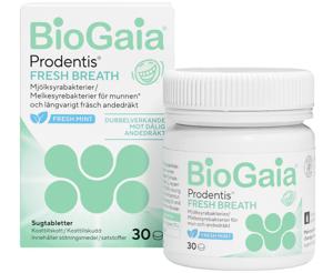 BioGaia Prodentis Fresh Breath 30 sugtabletter produkt bild