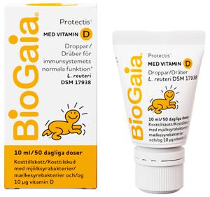 BioGaia Protectis droppar med vitamin D, 10 ml produkt bild