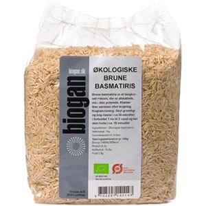 Biogan Basmatiris brune Ø - 1 kg produktbillede