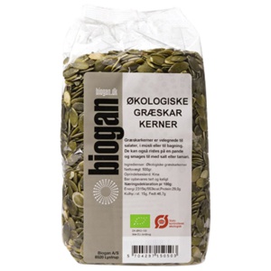 Biogan Græskarkerner Ø 500 g produktbillede