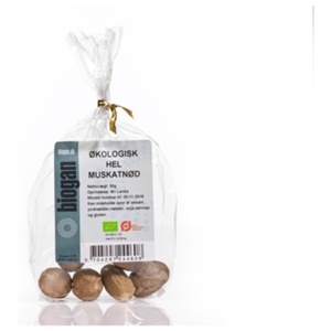Biogan Muskatnød Hel Ø 30 g produktbillede