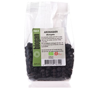 Biogan Aroniabær tørrede Ø 100 g produktbillede