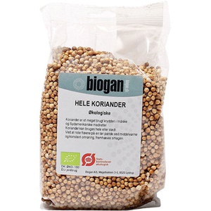 Biogan Koriander Hele Økologisk   100 g produktbillede
