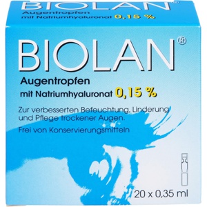 BIOLAN Augentropfen Einzeldosispipetten Produktbild