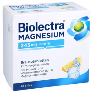 BIOLECTRA Magnesium 243 mg forte Zitrone Br.-Tabl. Produktbild