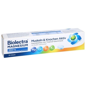 BIOLECTRA Magnesium 250 mg Muskeln & Kno.Aktiv KTA Produktbild