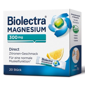 Biolectra Magnesium 300 mg Direct Zitrone Produktbild