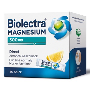Biolectra Magnesium 300 mg Direct Zitrone Produktbild