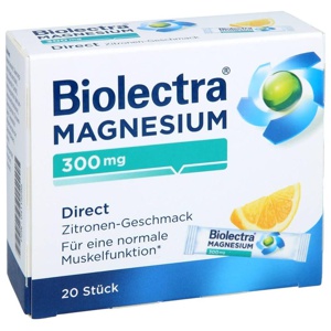 BIOLECTRA Magnesium 300 mg Direct Zitrone Sticks Produktbild