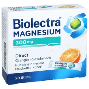 BIOLECTRA Magnesium 300 mg Direct Orange Sticks Produktbild