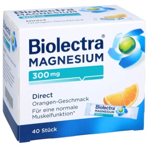 BIOLECTRA Magnesium 300 mg Direct Orange Sticks Produktbild