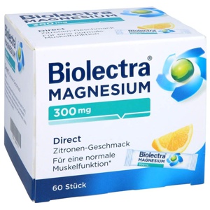 BIOLECTRA Magnesium 300 mg Direct Zitrone Sticks Produktbild