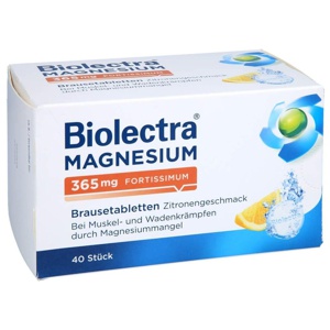 BIOLECTRA Magnesium 365 mg fortissimum Zitrone Produktbild