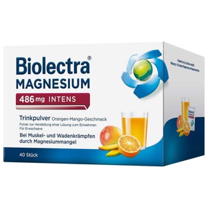 Biolectra MAGNESIUM 486 mg INTENS 40 St Pulver zur Herstellung einer Lösung zum Einnehmen Produktbild