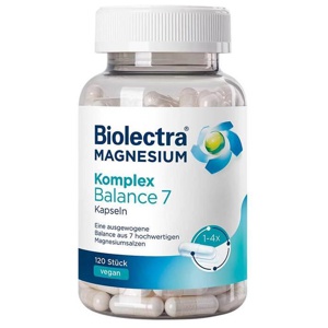 Biolectra Magnesium Komplex Balance 7 Kapseln, 120 St Kapseln Produktbild