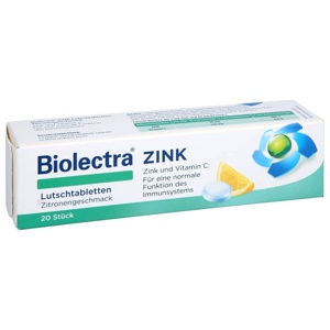 BIOLECTRA Zink Lutschtabletten Produktbild