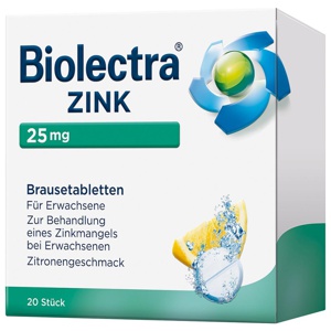 Biolectra Zink Brausetabletten Produktbild