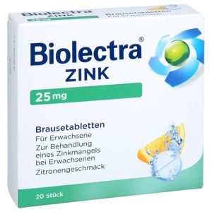 BIOLECTRA Zink Brausetabletten Produktbild