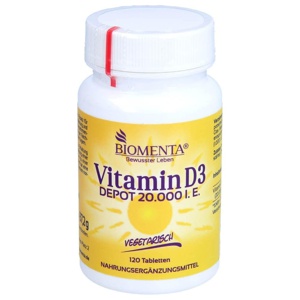 BIOMENTA Vitamin Depot D3 20.000 I.E. vegetar.Tab. Produktbild