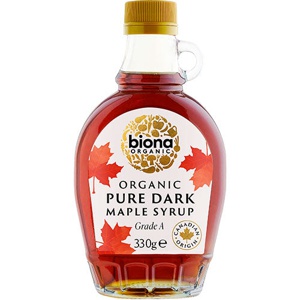 Biona Organic Ahorn Sirup Dark Grade A - Ø - 330 g. produktbillede