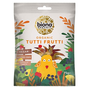 Biona Vingummi Økologisk   Tutti Frutti produktbillede