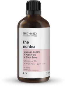 BIONNEX The Nordea Glycolic Acid 8% + Aloe Vera + Birch Toner 100ml produkt bild