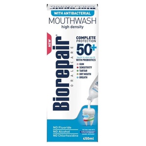 Biorepair Mouthwash 50+ - 450 ml. produktbillede