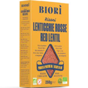 Röda Linser Pasta Risoni Glutenfri 250 g produkt bild