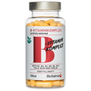 BioSalma B-vitaminkomplex 100 kapsler produktbillede