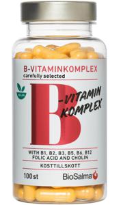 B-vitaminkomplex Carefully Selected 100 kapslar produkt bild
