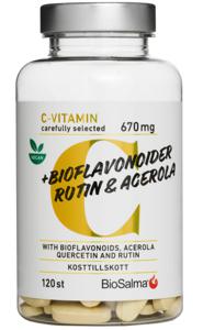 Biosalma C-vitamin + bioflavonoider, 120 st produkt bild