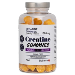 BioSalma Creatine Gummies 1000 mg Passion Fruit 75 Gummies produktbillede
