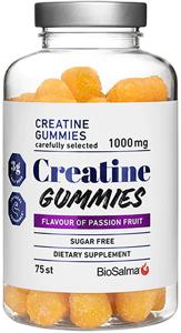 BioSalma Creatine Gummies 1000mg Passion Fruit 75 st produkt bild