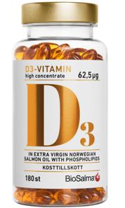 D3-vitamin 625µg high concentrate 180 kapslar